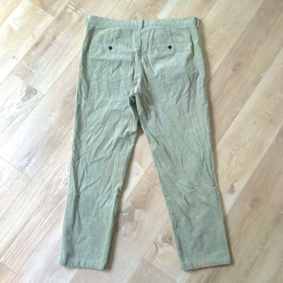 H&M Regular Fit Sage Green Corduroy Pants Size 38 - Picture 4 of 5